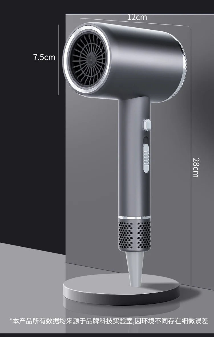 Secador de Pelo de Alta Velocidad de 110000 RPM con Luz Azul 3D de Iones Negativos, Cuidado del Cabello, Silencioso, Difusor para el Hogar y Salón de Belleza, 220V