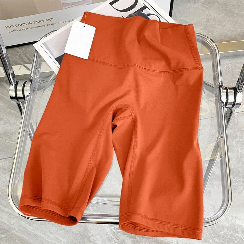 Pantalones cortos de Yoga de verano, mallas elásticas transpirables, mallas deportivas de secado rápido, Fitness, Yoga, ciclismo, pantalones cortos atléticos para gimnasio
