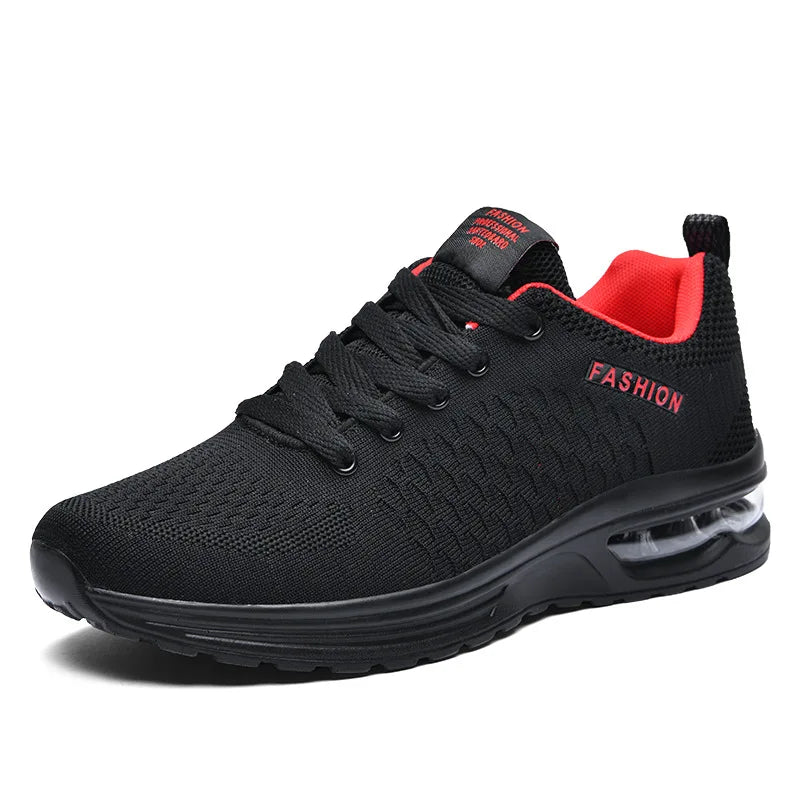 Zapatos para correr para hombre, zapatillas con cordones, zapatos informales ligeros a la moda para hombre, zapatos de tenis de malla para caminar, zapatos para hombre al aire libre de talla grande 47