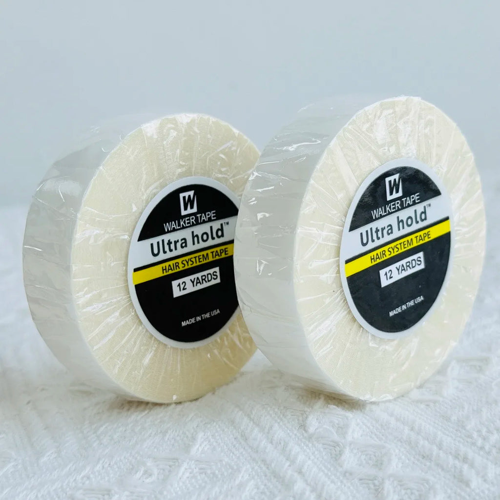 Cinta adhesiva de doble cara para peluca Ultra Hold, cinta adhesiva para extensión de cabello/tupé/pelucas de encaje, cinta adhesiva para cabello de 3/12 yardas