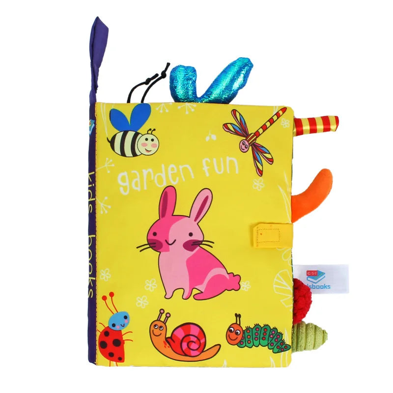 Libros suaves para bebés, juguetes 3D con tacto y sensación de tela arrugada, libros para bebés, niños, tacto y sensación arrugada, regalos para niños pequeños