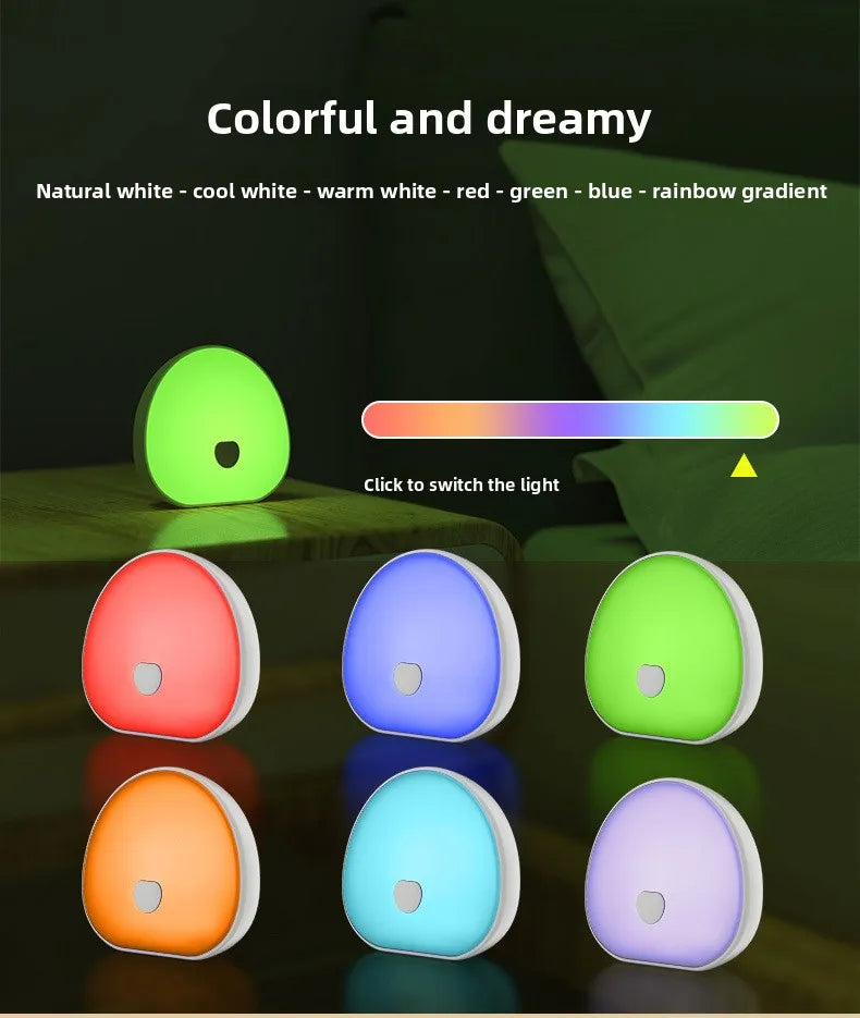 Máquina de sonido de ruido blanco, máquina portátil para dormir de bebé, 10 sonidos relajantes, luz LED nocturna, batería recargable integrada, USB
