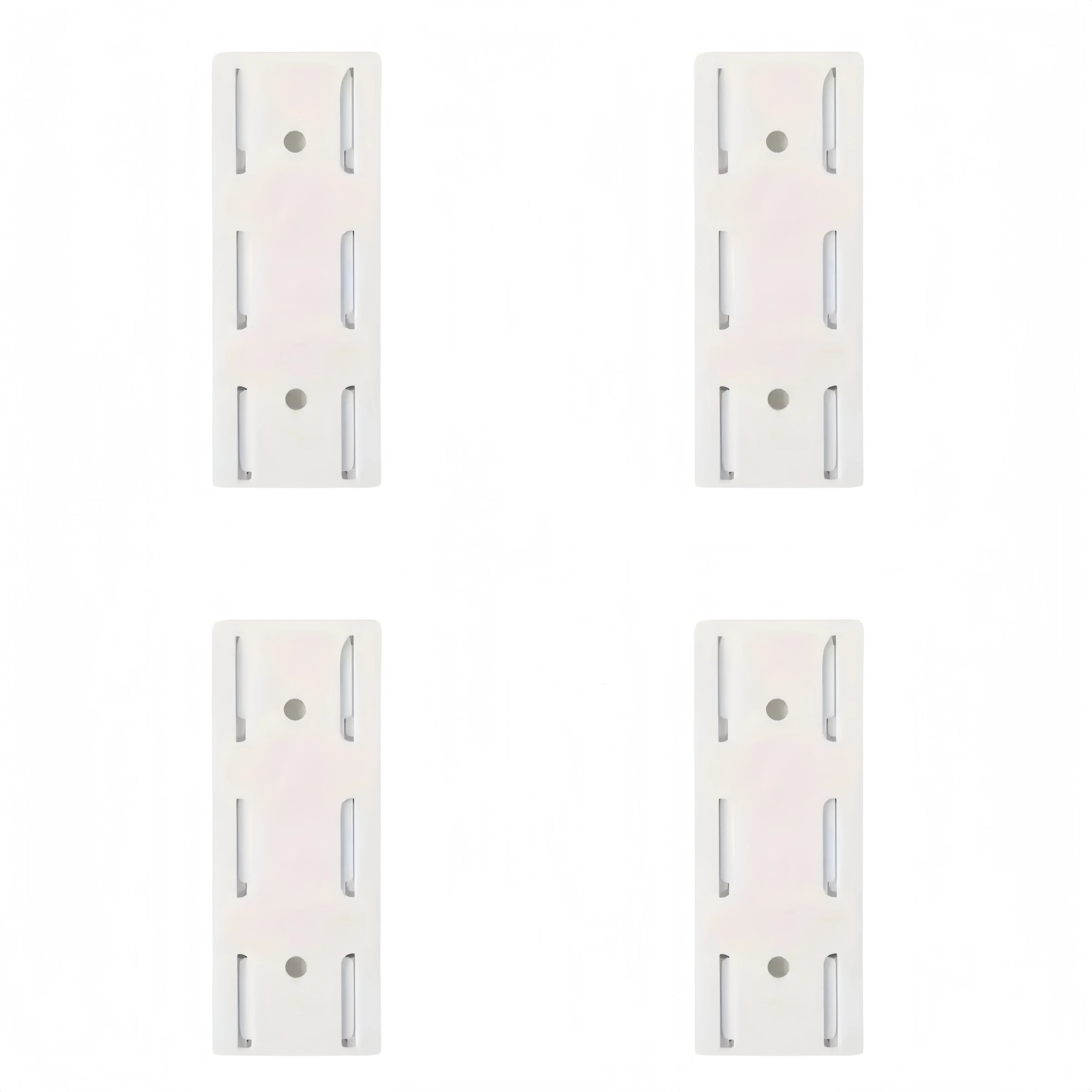 Soporte montado en la pared, fijador de enchufe sin perforaciones, fijador de enchufe autoadhesivo, soporte para regleta de alimentación, estante organizador de cables