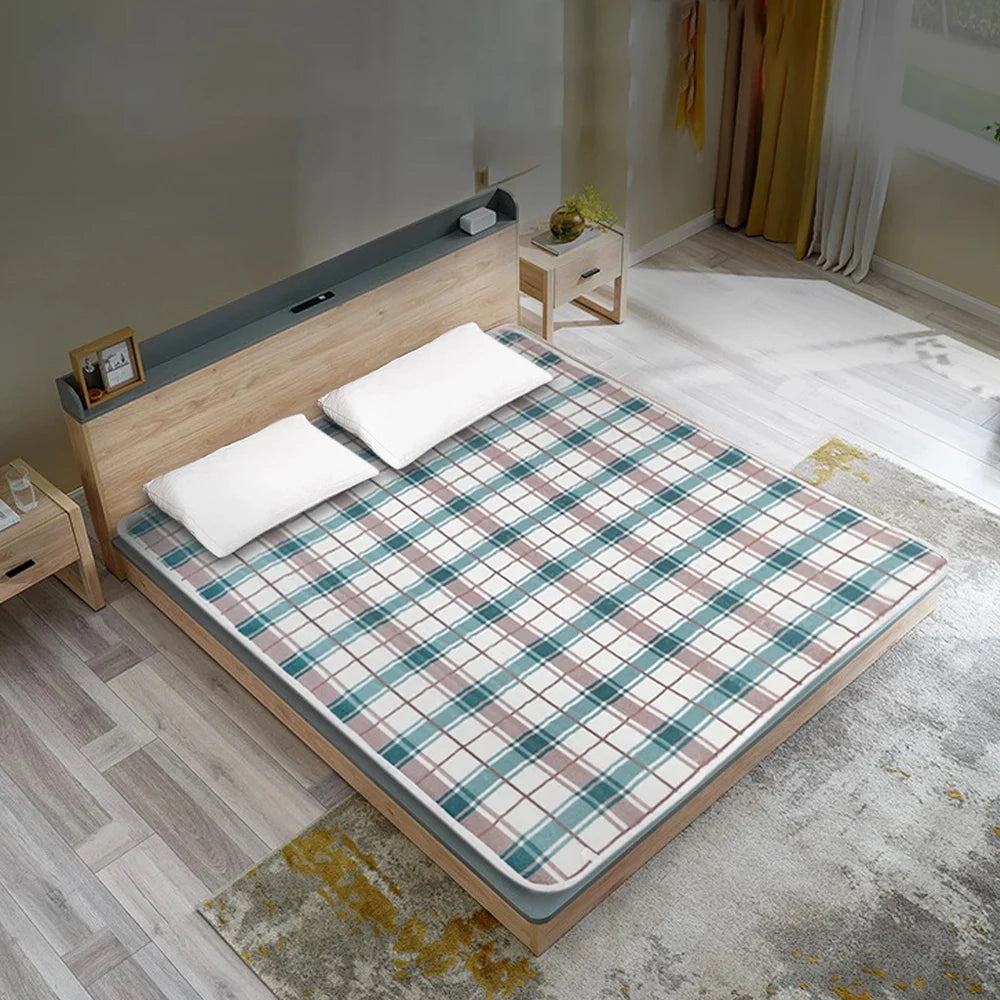 Manta eléctrica de 220V, termostato automático más grueso, manta calefactora eléctrica, calentador corporal, colchón térmico para habitación, manta calefactable