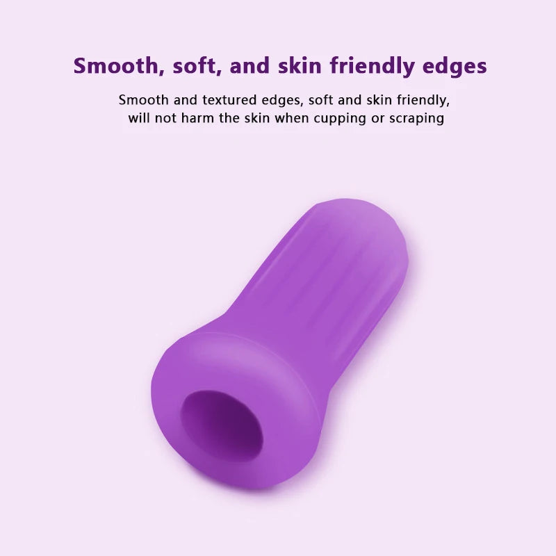 Kit de masaje con ventosa de vacío de silicona, taza para masaje corporal, ventosa para masaje Facial, masajeador al vacío anticelulítico