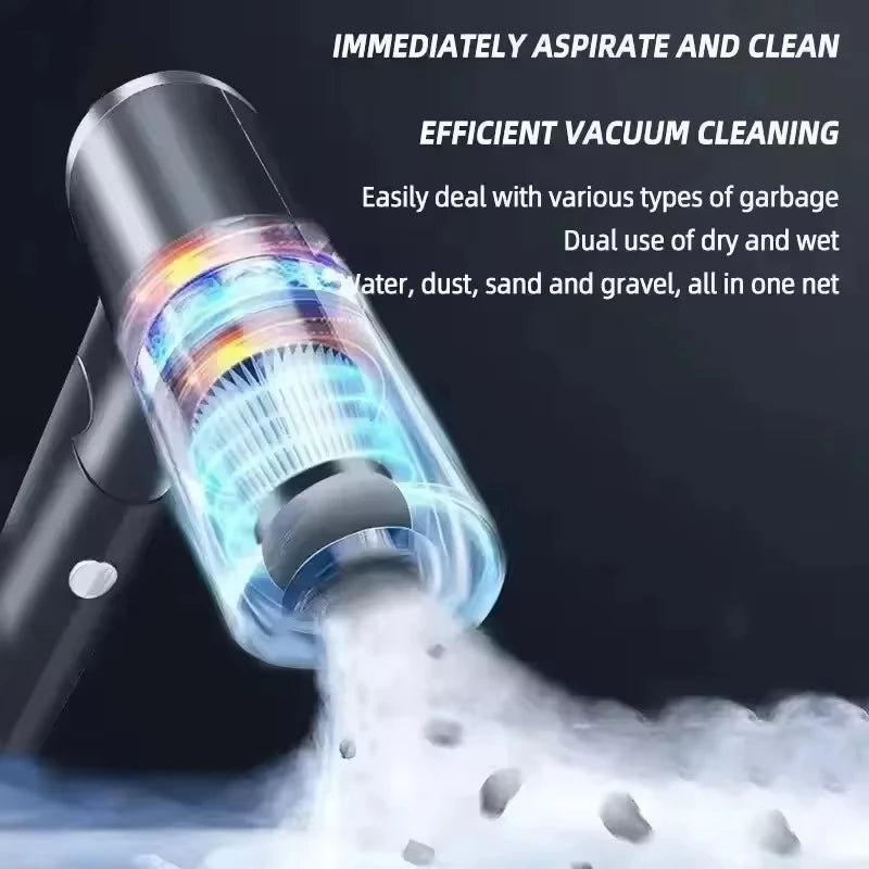 Aspiradora para Auto 2900000 Pa 4 en 1, Potente Máquina de Limpieza Inalámbrica con Succión y Soplado, Aspiradora Portátil para el Hogar, Nueva 2026