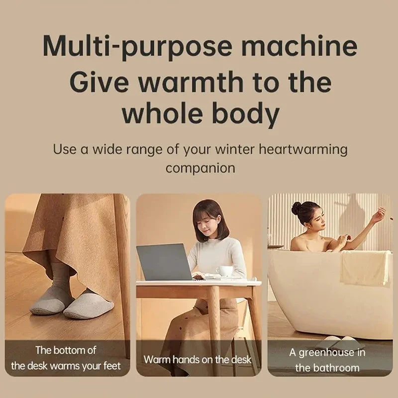 Calentador de Pared Enchufable, Calentador Eléctrico Portátil para el Hogar, Pequeños Ventiladores de Calefacción para Baño, Calentador Doméstico con Control Remoto