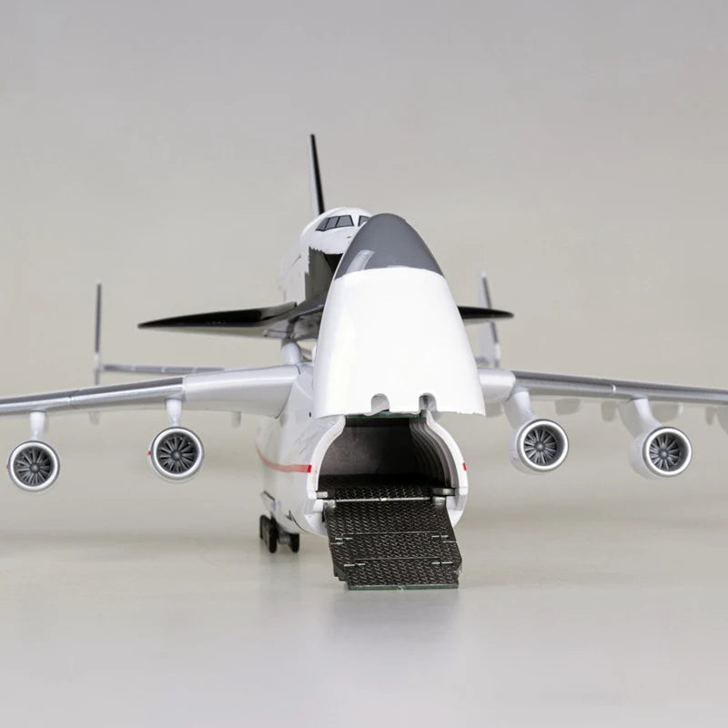 Antonov AN-225 Avión de transporte escala 1/200 42cm modelo de avión de simulación adorno de recuerdo juguete colección de exhibición ornamento