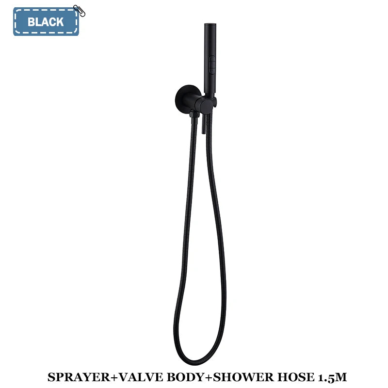 Grifo rociador portátil para bidé con mezclador de agua fría y caliente oculto, ducha higiénica de mano, set de bidé para inodoro