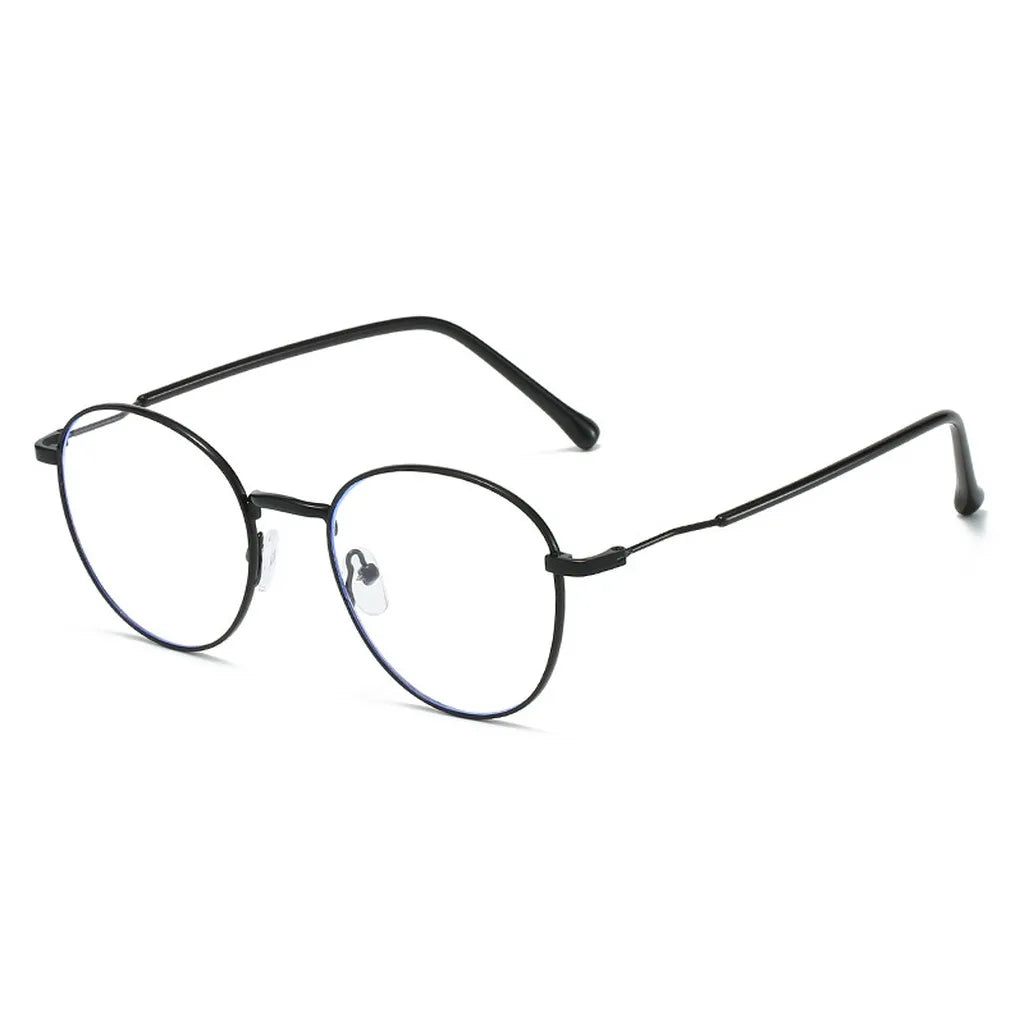 Gafas Fotocromáticas con Bloqueo de Luz Azul para Mujer y Hombre, Gafas de Computadora Redondas Retro, Gafas Antideslumbrantes Camaleón, Montura Óptica