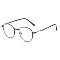 Gafas Fotocromáticas con Bloqueo de Luz Azul para Mujer y Hombre, Gafas de Computadora Redondas Retro, Gafas Antideslumbrantes Camaleón, Montura Óptica