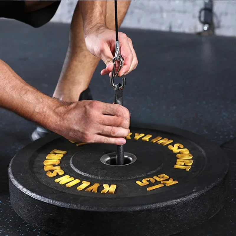 Pasador de carga para gimnasio, sistema de Cable de polea de acero inoxidable para Fitness, accesorio para mancuernas, marco de soporte para rodajas de barra para levantamiento de pesas