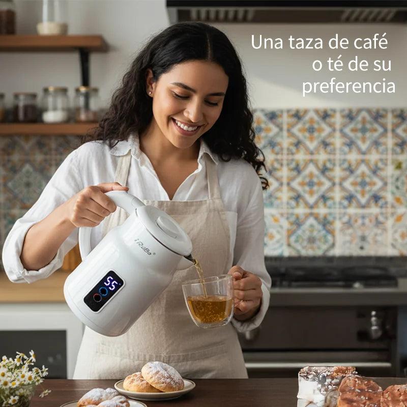 Iruibo 2.5l hervidor eléctrico 1000W casa cocina de calentamiento rápido hervidor de té de ebullición automático de protección de apagado de energía 110V hervidor de acero inoxidable