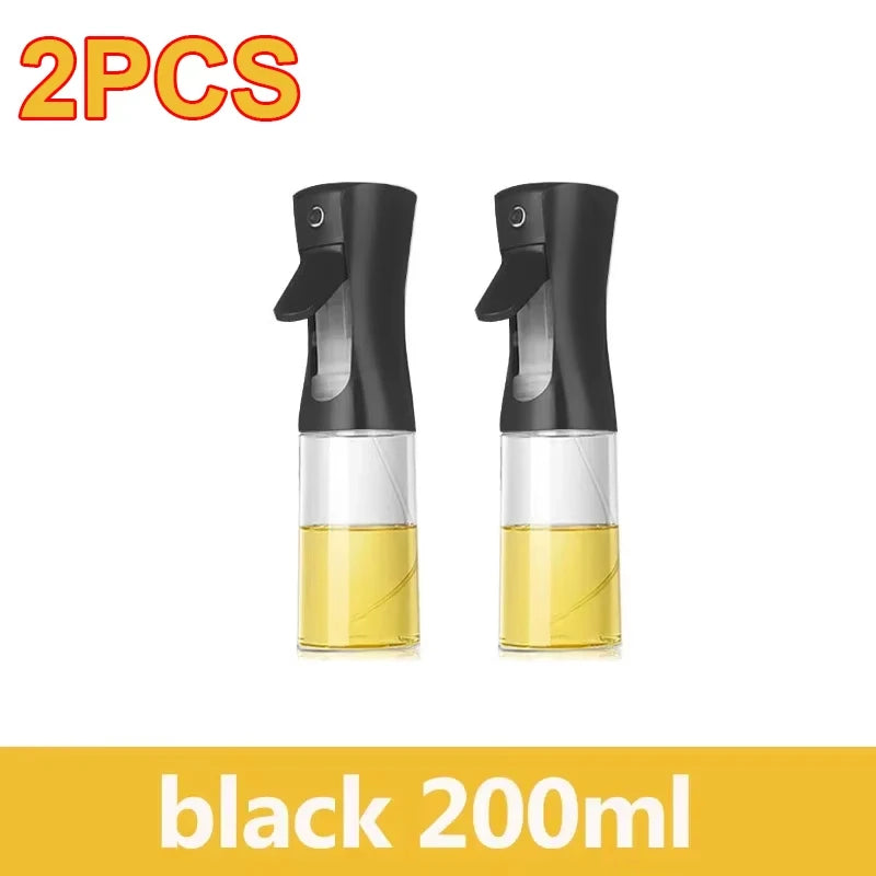 Botella pulverizadora de aceite de 200/300/500ml, pulverizador de aceite de oliva para cocinar barbacoa, pulverizador de aceite para hornear de plástico, botella vacía, botella de vinagre o cepillo de aceite