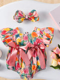 5294 Nueva ropa bonita para bebés 2025, novedad de verano, ropa de una pieza para niñas, ropa fina de algodón para escalar de princesa.