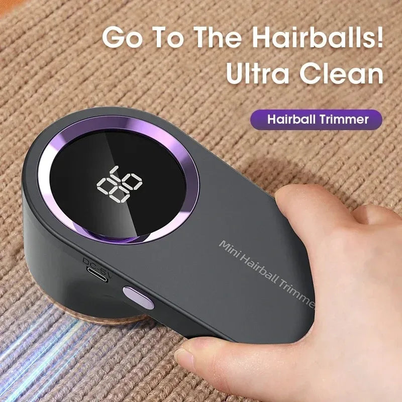 Eliminador de pelusas portátil, eliminador de pellets de pelusa eléctrico para ropa, pantalla LED, recargable para ropa, afeitadora de tela, eliminador de pelusas