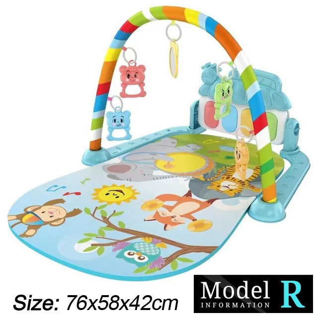 Soporte de Fitness para bebé, juego de música, juguetes de actividades de gimnasio, manta para gatear de Piano para recién nacido, almohadilla de juego de Pedal, regalos de educación temprana de 0 a 36 meses