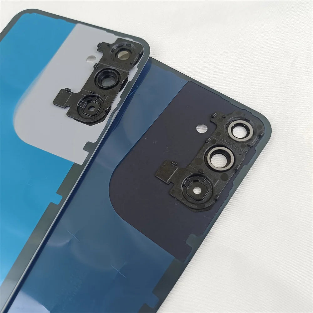 Para Samsung Galaxy A15 A 15 4G SM-A155F, Tapa Trasera de Vidrio para Batería, Carcasa Trasera, Repuestos con Lente de Cámara