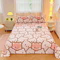 Sábanas Suaves y Agradables al Tacto, Estampadas, para el Hogar, Planas, para Cama King, Queen, Individual, Doble, Transpirables, Duraderas, 1 o 3 Piezas/Juego