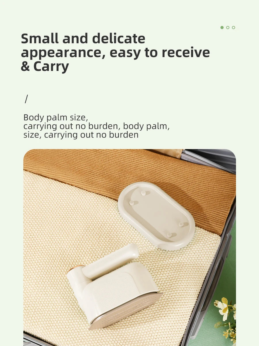 Plancha eléctrica de mano para colgar, máquina de planchar para el hogar, Mini plancha de vapor plegable de viaje, de doble uso húmedo y seco