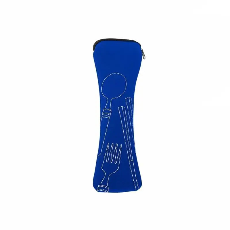 Bolsa para Cubiertos, Juego de Cubiertos Portátil para Viajes, Picnic, Embalaje de Tenedor, Bolsas de Almacenamiento para Cocina, Camping y Hogar (solo Bolsa)