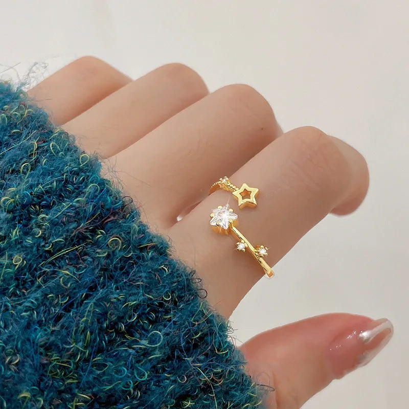 Anillo de Ópalo de Plata de Ley 925 para Mujer, Ajustable, para el Dedo Índice, Diseño Simple y Elegante, Joyería de Alta Gama, Regalo