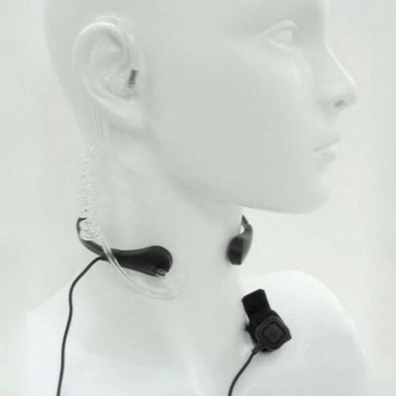 Walkie Talkie micrófono de alta resistencia U94 PTT cuello micrófono de garganta auricular Radio Nato auriculares tácticos para Baofeng Kenwood HYT TYT