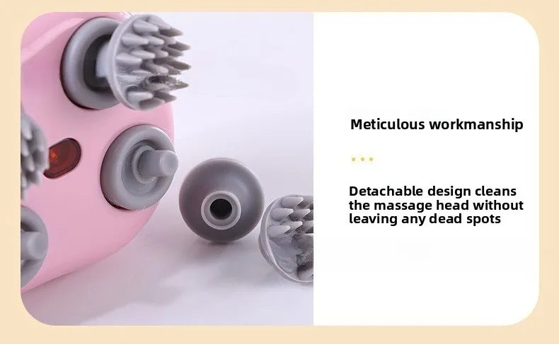 Masajeador Eléctrico para Gatos, Masajeador de Cabeza, Cuidado de la Salud, Relajación de Hombros y Cuello, Masaje de Tejido Profundo, Dispositivo Vibrador para el Cuero Cabelludo, Suministros para Mascotas