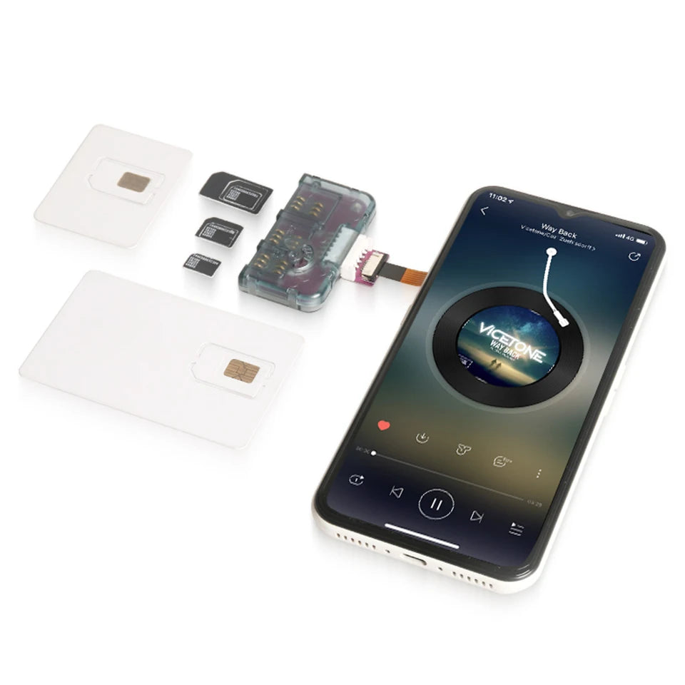 Herramienta de activación de tarjetas IC para teléfono TPC 4 en 1, adaptador de extensión de tarjeta universal, convertidor de tarjeta Micro SIM para iPhone y Android.