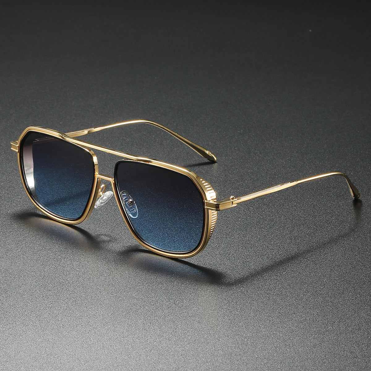 Gafas De Sol De piloto De Metal para Hombre y mujer, lentes De Sol De aviación Steampunk UV400, sombra Pop, Slentes De Sol para Hombre