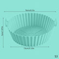 Molde Universal de silicona para freidora de aire, estera de silicona para freidora de aire, estera para hornear, estera para hornear de silicona, 20/16CM