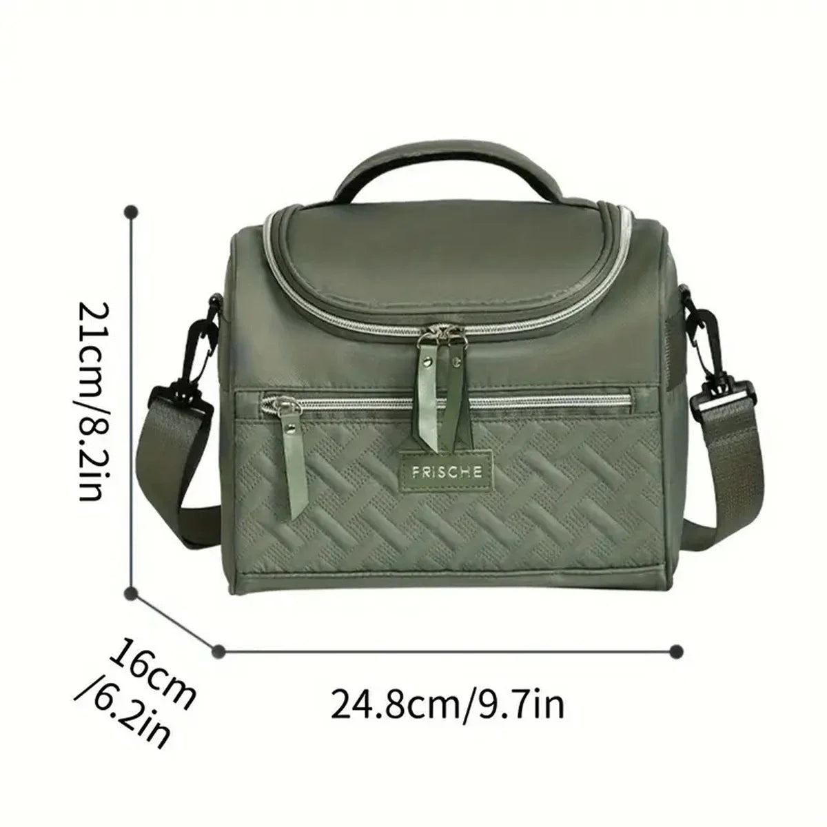 Bolsa de almuerzo portátil, caja térmica para alimentos, duradera, impermeable, nevera de oficina, lonchera con correa para el hombro, bolsa de Picnic para parejas, Unisex