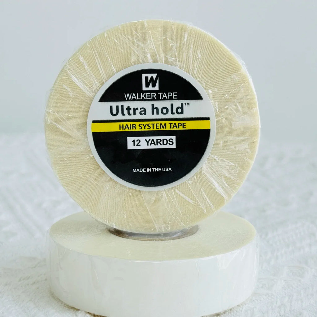 Cinta adhesiva de doble cara para peluca Ultra Hold, cinta adhesiva para extensión de cabello/tupé/pelucas de encaje, cinta adhesiva para cabello de 3/12 yardas