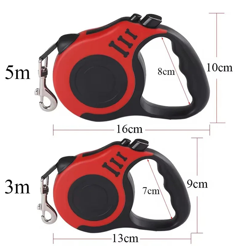 Correa Retráctil Automática para Mascotas, Cuerda de Nailon Resistente para Pasear Perros, Cuerda de Tracción Ajustable para Gatos, Dispositivo de Tracción Antirrotura para Mascotas