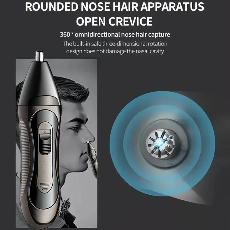 Xiaomi-Afeitadora eléctrica 3 en 1 para hombre, Kit de aseo, recortador de pelo y Barba, máquina de afeitar para cuerpo, nariz y orejas, afeitadora facial recargable