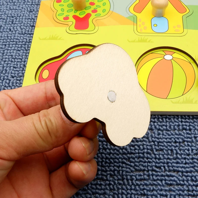 Rompecabezas Montessori para bebés juguetes de madera para niños de 1 2 y 3 años juegos educativos de aprendizaje para niños regalos de cumpleaños para niños