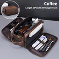 Neceser de PU con múltiples bolsillos para mujer y hombre, bolsas de maquillaje esenciales de viaje, bolsa colgante impermeable, bolsa organizadora de lavado de cosméticos