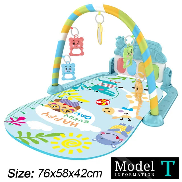 Soporte de Fitness para bebé, juego de música, juguetes de actividades de gimnasio, manta para gatear de Piano para recién nacido, almohadilla de juego de Pedal, regalos de educación temprana de 0 a 36 meses