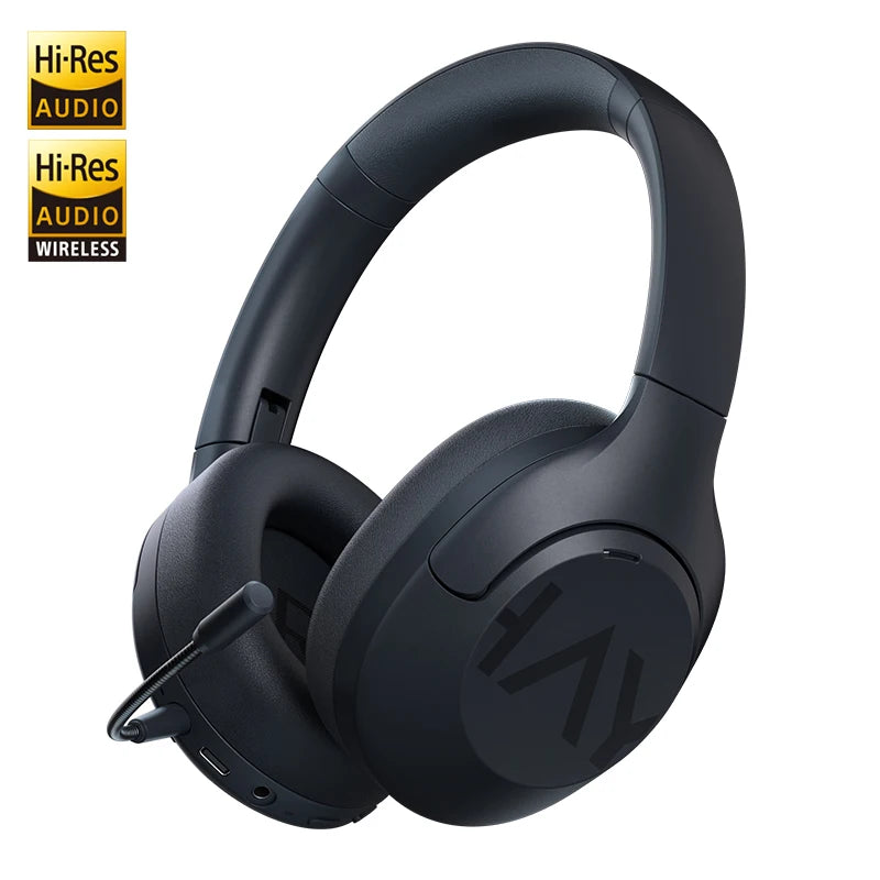 HAYLOU S30 Auriculares Inalámbricos Bluetooth 5.4 43dB Auriculares Adaptativos con Cancelación de Ruido 40mm Driver 80H Playtime