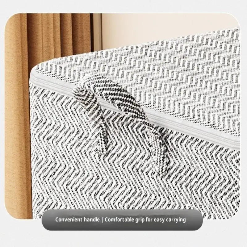Caja de almacenamiento de ropa de gran tamaño con cubierta, cesta de lavandería grande, bolsa organizadora para bebé, plegable