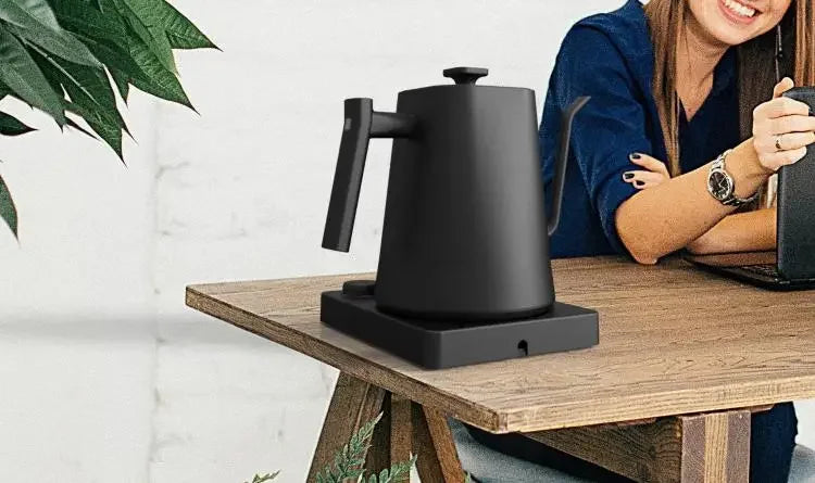 Hervidor eléctrico de cuello de cisne de 1200W con Control de temperatura, hervidor eléctrico para café y té, cafetera de 110v/220v
