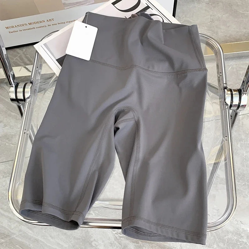 Pantalones cortos de Yoga de verano, mallas elásticas transpirables, mallas deportivas de secado rápido, Fitness, Yoga, ciclismo, pantalones cortos atléticos para gimnasio