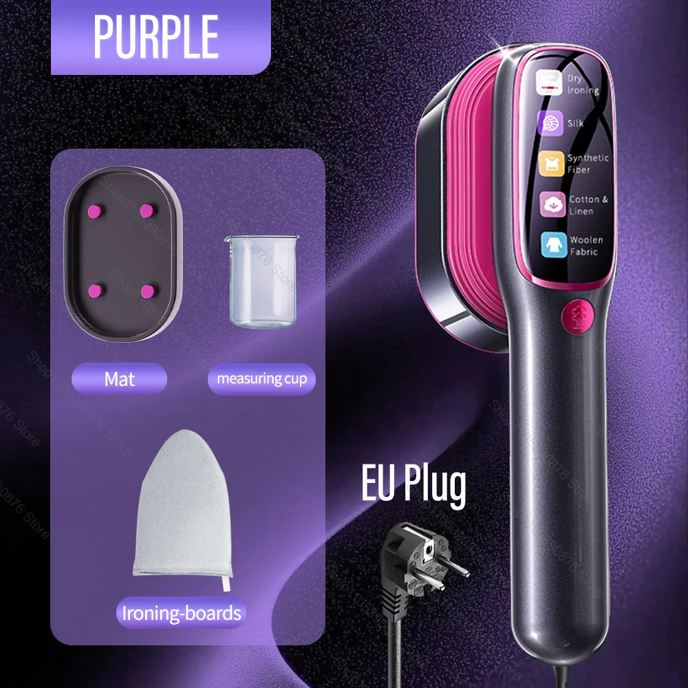 Plancha de vapor mini portátil, máquina de vapor de mano plegable para ropa, planchadora de ropa en seco y húmedo, plancha doméstica.