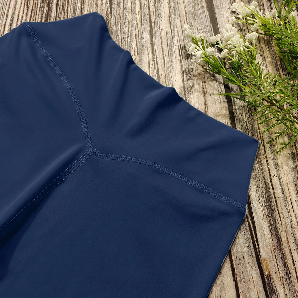 Conjunto de Yoga de 2 piezas para mujer, ropa deportiva de entrenamiento, ropa de gimnasio, Top corto de manga corta, mallas de cintura alta, trajes deportivos