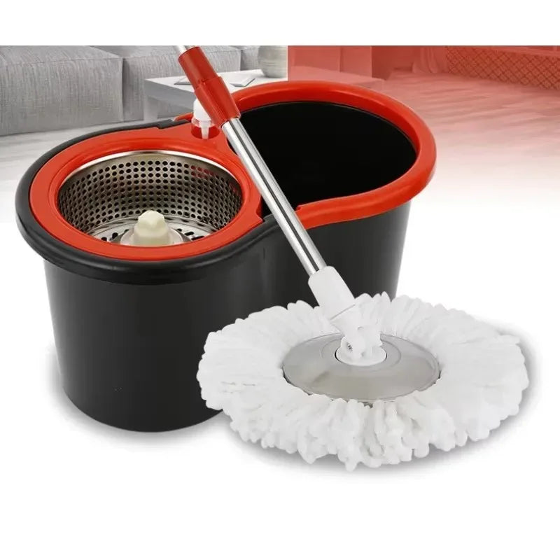 Repuesto de Mopa Automática Giratoria para Limpieza del Hogar, Mopa Giratoria de Acero Inoxidable para Pisos