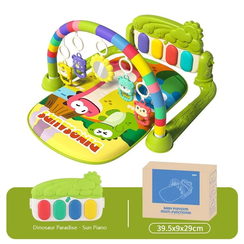 Raqueta de Fitness para bebé, juguete de Piano, Pedal de música para bebé recién nacido, equipo de Fitness suave y desmontable, estera de escalada