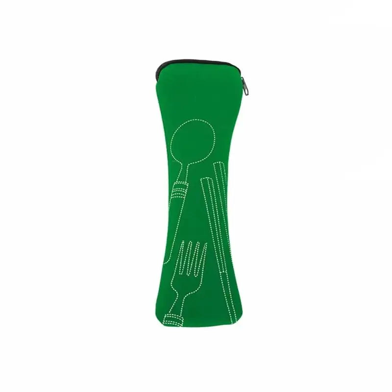 Bolsa para Cubiertos, Juego de Cubiertos Portátil para Viajes, Picnic, Embalaje de Tenedor, Bolsas de Almacenamiento para Cocina, Camping y Hogar (solo Bolsa)