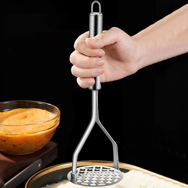 Aparato de Cocina, prensa de barro creativa, machacador de puré, máquina para hacer jugo, trituradora de patatas de acero inoxidable, empujador, herramientas de fruta, Cocina Cozinha