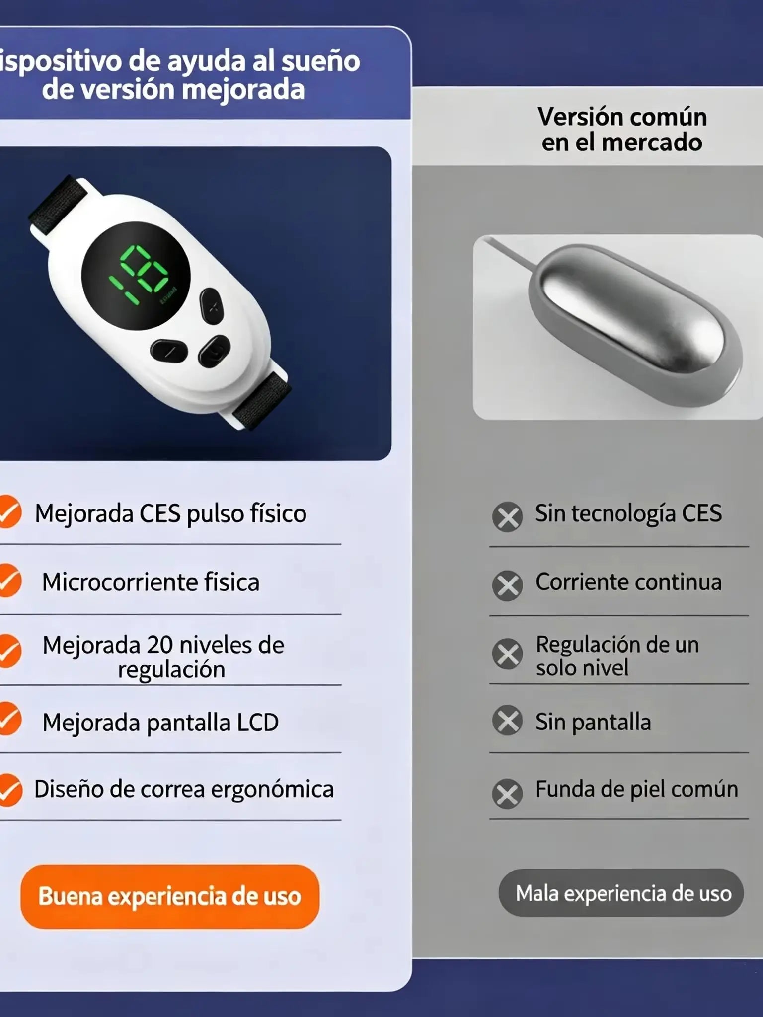 Nuevo Dispositivo Recargable para Ayudar a Dormir, Masajeador de Pulso para la Palma de la Mano, Dispositivo de Microcorriente Portátil para Mejorar el Sueño, el Insomnio y la Ansiedad