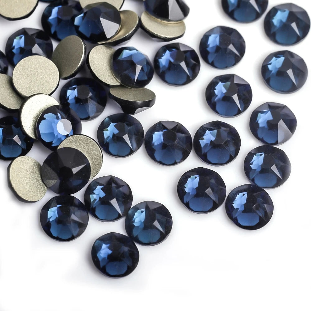 VC 2088-diamantes de imitación para decoración de uñas, 16 caras de corte, cristales brillantes, ss10-30 Strass 8Big + 8Small, sin fijación térmica